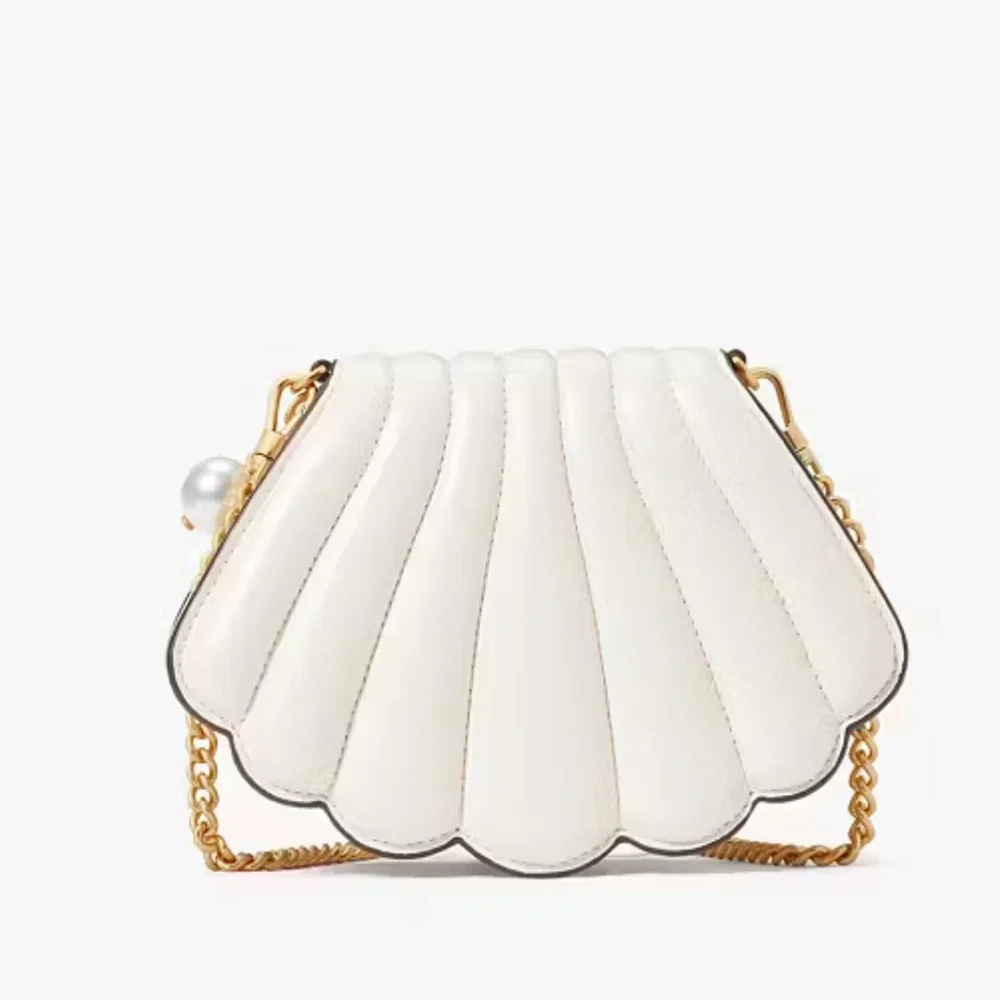 Kate Spade ‘ What The Shell Pearlized Leather 3D Crossbody’